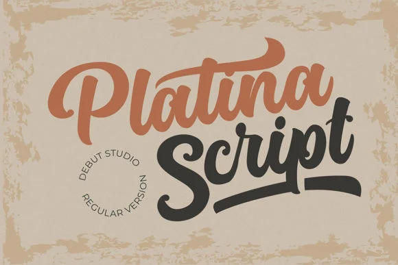 Platina Script by Debut Studio — Script Handwritten Font