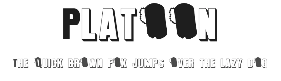 Platoon by SpideRaYsfoNtS — Sans Serif Font