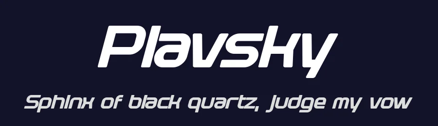 Plavsky by Pixel Sagas — Display Font — thumbnail 2