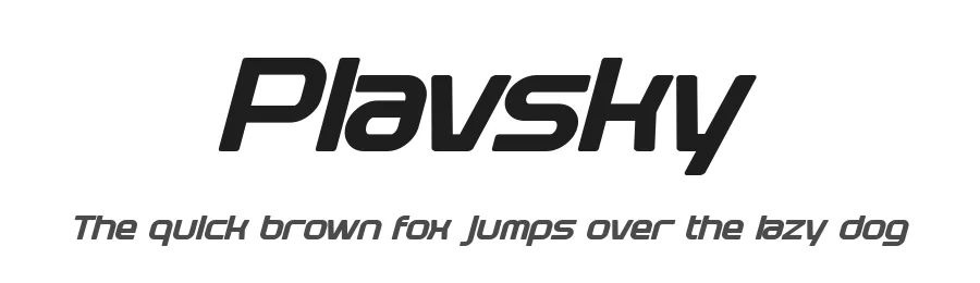 Plavsky by Pixel Sagas — Display Font