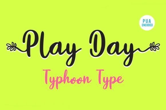 Play Day Font by Typhoon Type™ — Serif Font