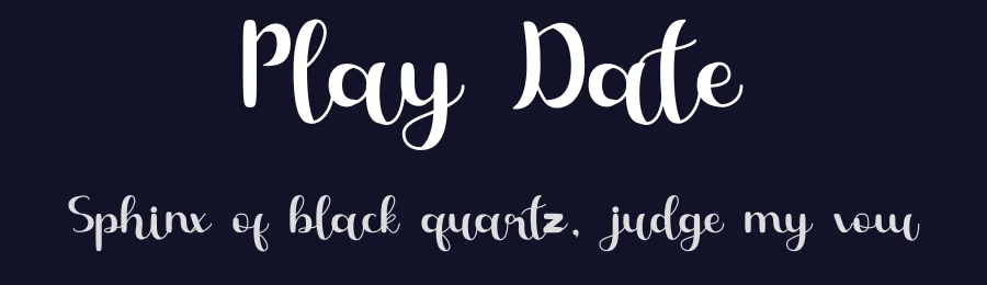 Play Date by Faris   Graphic Art — Script Handwritten Font — thumbnail 2