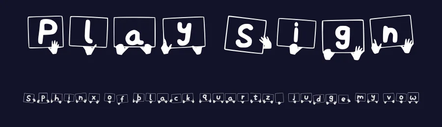 Play Sign by Graphics Bam — Decorative Font — thumbnail 2