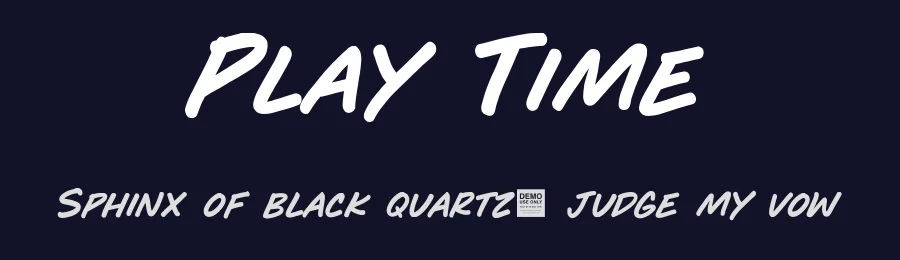 Play Time by BLKBK Fonts — Decorative Font — thumbnail 2