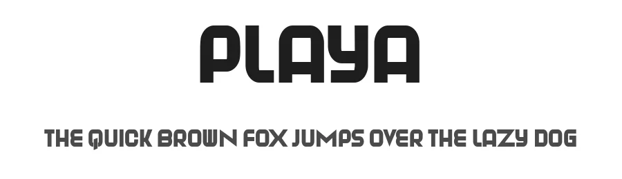 Playa by Vladimir Nikolic β Sans Serif Font