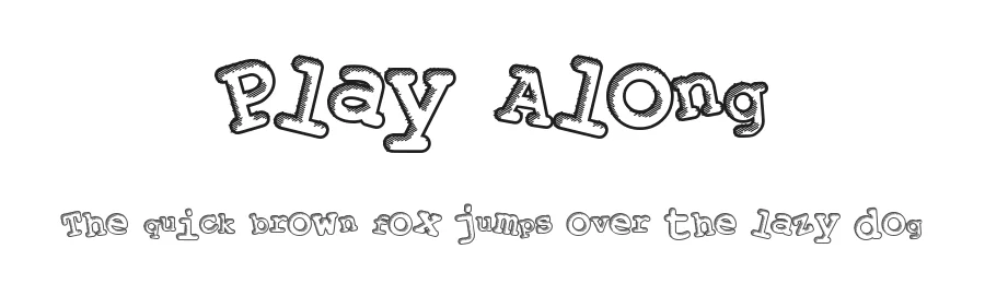 Play Along by Xerographer Fonts — Decorative Font