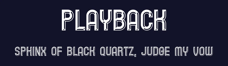 Playback by Vladimir Nikolic — Decorative Font — thumbnail 2