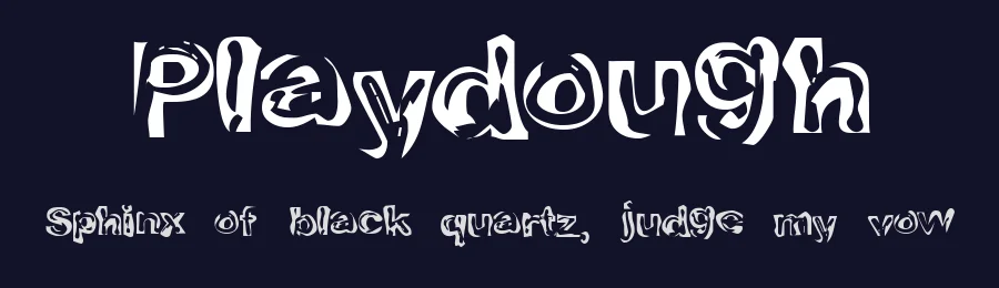 Playdough by Utopia — Decorative Font — thumbnail 2