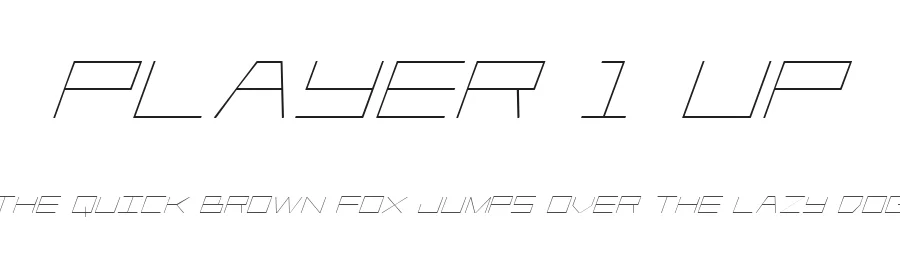 Player 1 Up by Iconian Fonts — Display Font