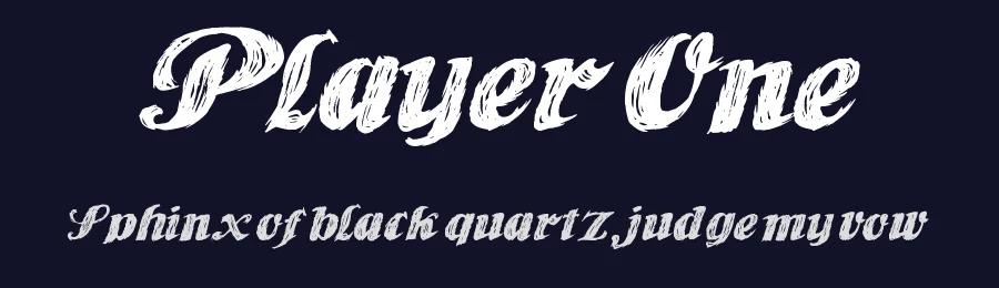 Player One by imagex — Script Handwritten Font — thumbnail 2