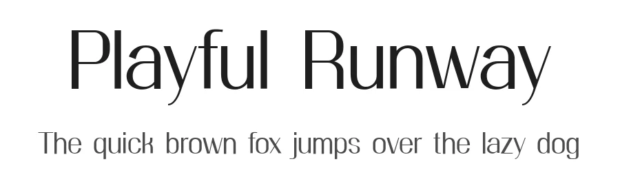 Playful Runway