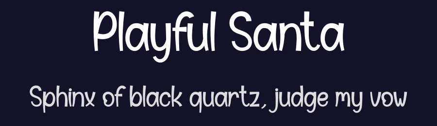 Playful Santa by Scratchones — Decorative Font — thumbnail 2