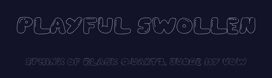 Playful Swollen by Origin Type — Decorative Font — thumbnail 2