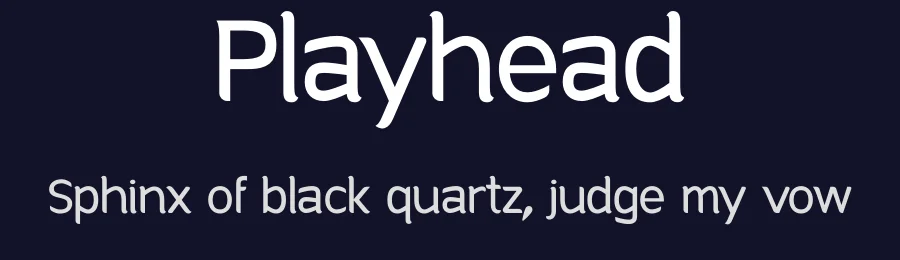 Playhead by Headfonts — Sans Serif Font — thumbnail 2