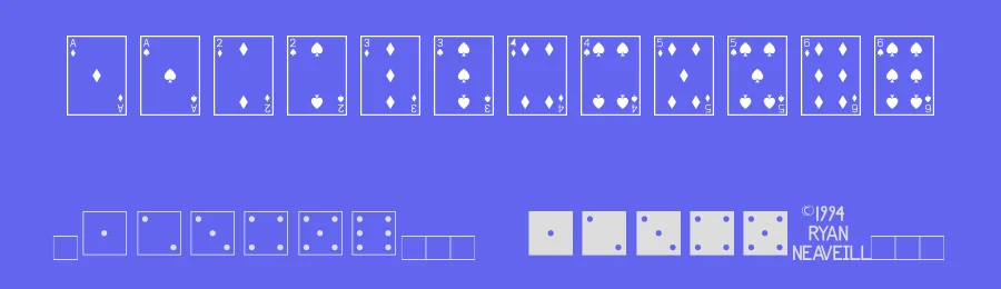 Playing Cards — Dingbats Font — thumbnail 3