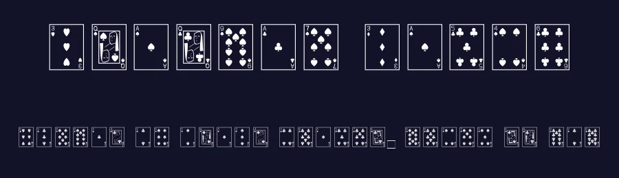 Playing Cards — Dingbats Font — thumbnail 2