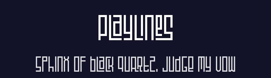 Playlines by PutraCetol Studio — Decorative Font — thumbnail 2