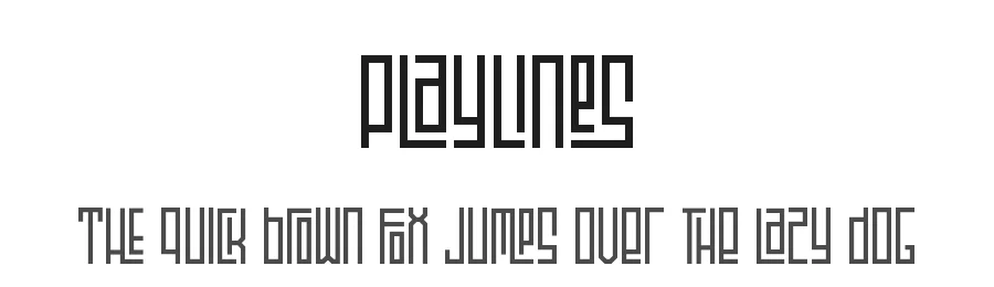 Playlines by PutraCetol Studio — Decorative Font