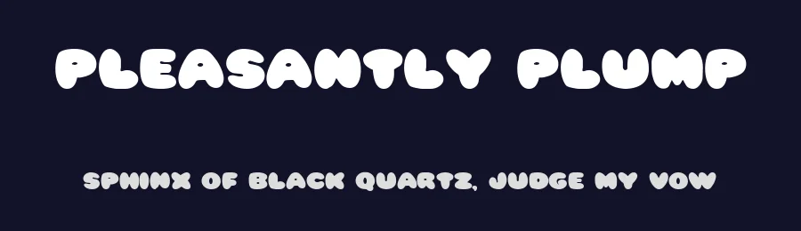 Pleasantly Plump by James Fordyce — Decorative Font — thumbnail 2