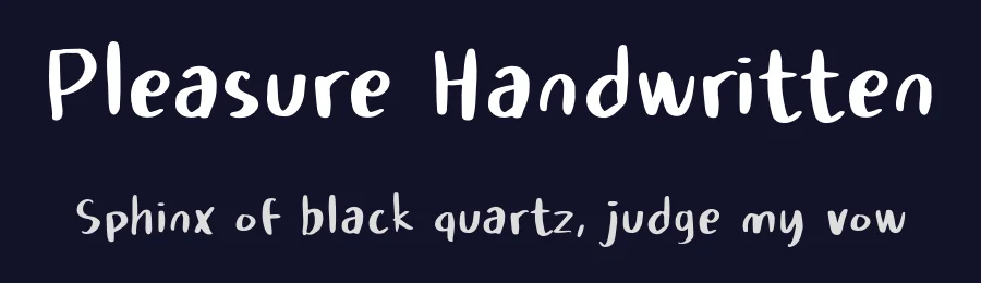 Pleasure Handwritten by Just Handwritten Font — Script Handwritten Font — thumbnail 2