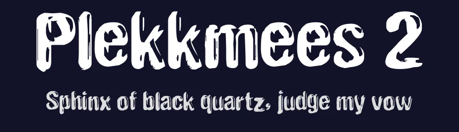 Plekkmees 2 by Andrus Peegel — Decorative Font — thumbnail 2