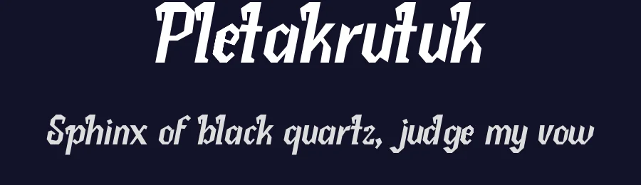 Pletakrutuk by Arterfak Project — Decorative Font — thumbnail 2