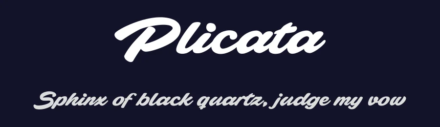 Plicata by Måns Grebäck — Script Handwritten Font — thumbnail 2