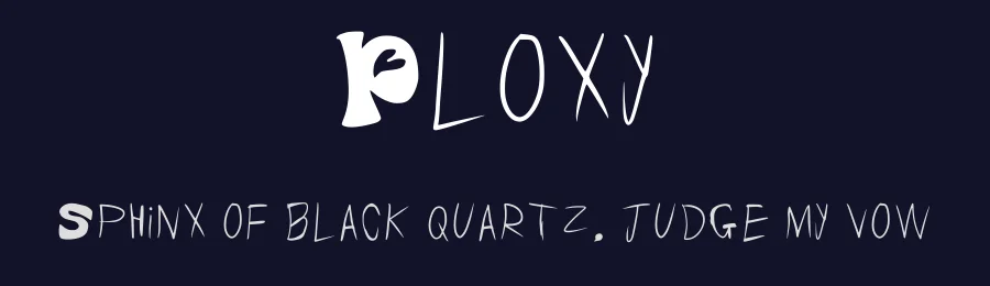 Ploxy by Fahad Lami — Decorative Font — thumbnail 2