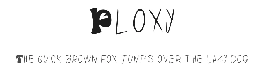 Ploxy by Fahad Lami โ Decorative Font