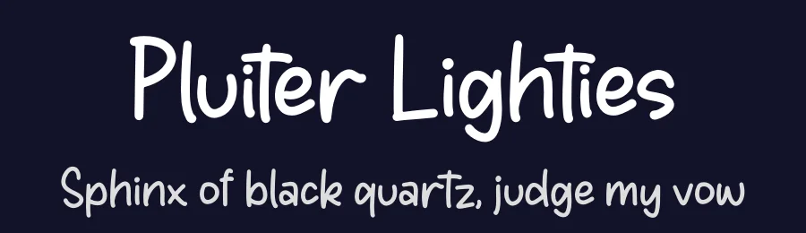 Pluiter Lighties by Perspectype Studio - Letterena.com — Script Handwritten Font — thumbnail 2