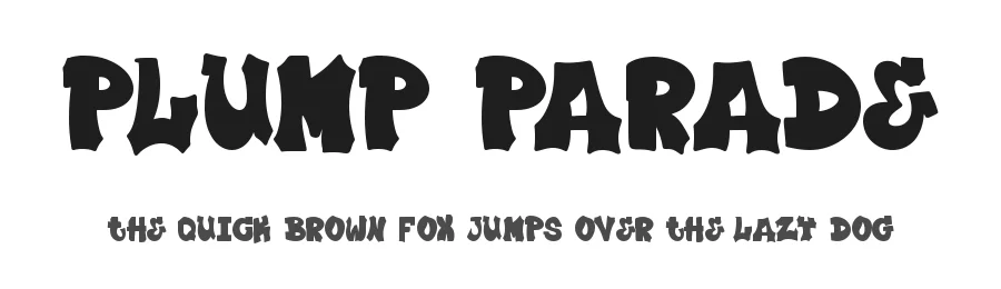 Plump Parade by DM Letter Studio - Dimas Prasetyo — Decorative Font