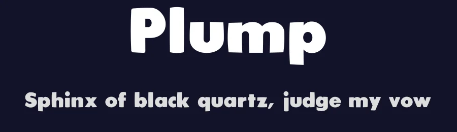 Plump by Ogle Studio — Decorative Font — thumbnail 2