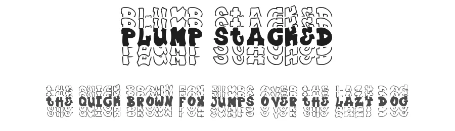 Plump Stacked by DM Letter Studio - Dimas Prasetyo β Decorative Font