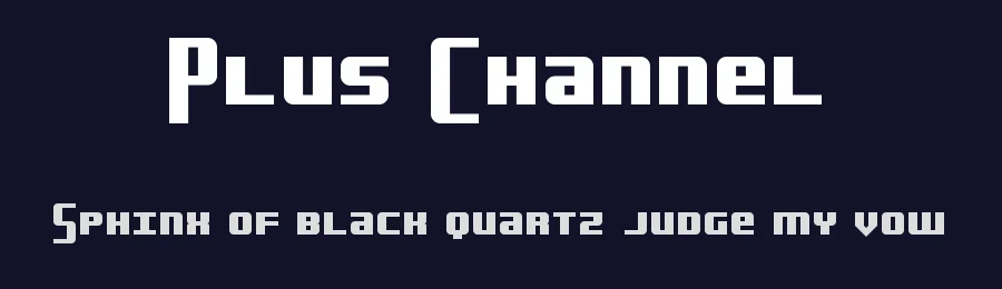 Plus Channel by Plus Channel — Sans Serif Font — thumbnail 2