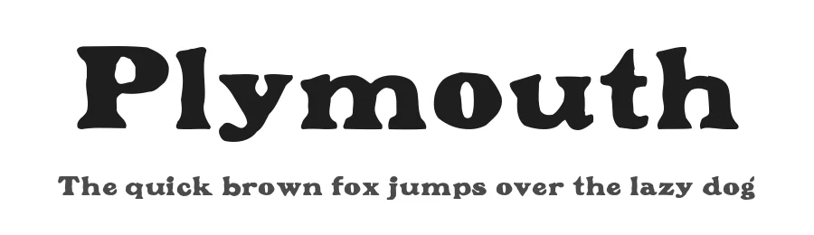 Plymouth by Richard William Mueller — Decorative Font