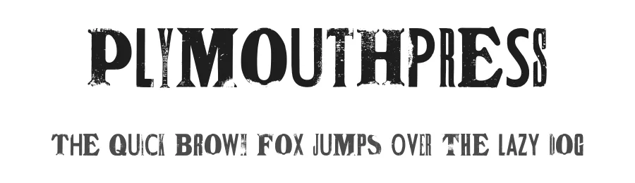 PlymouthPress by James Brocklehurst — Decorative Font