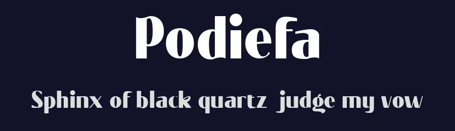Podiefa by Tezar Tantular — Sans Serif Font — thumbnail 2