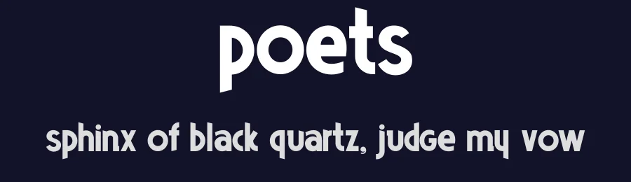 Poets by Valdeir Junior — Sans Serif Font — thumbnail 2