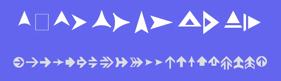 Pointers by Russ Rowlett — Dingbats Font — thumbnail 3