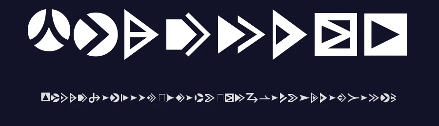 Pointers by Russ Rowlett — Dingbats Font — thumbnail 2