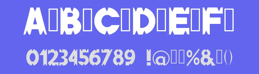 Pointink Zona 21 Ice by nidenide — Decorative Font — thumbnail 3