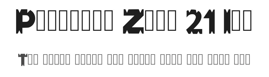 Pointink Zona 21 Ice by nidenide — Decorative Font