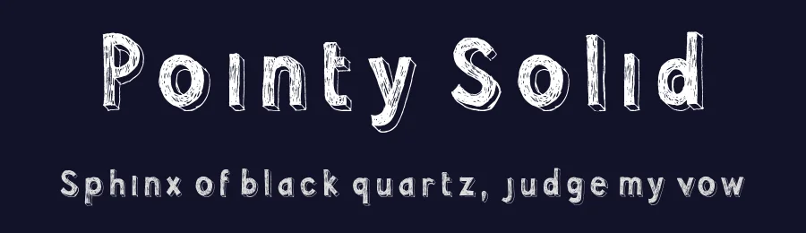 Pointy Solid by Bitfoundry — Decorative Font — thumbnail 2
