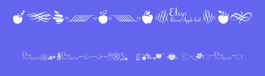 Poison Apple Ornaments 1 by Violet MX — Dingbats Font — thumbnail 3
