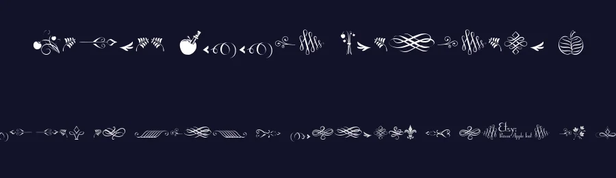 Poison Apple Ornaments 1 by Violet MX — Dingbats Font — thumbnail 2