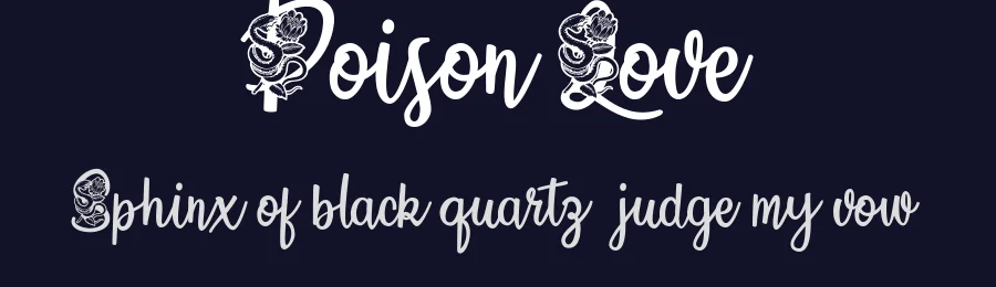 Poison Love by Billy Argel Fonts ® — Decorative Font — thumbnail 2