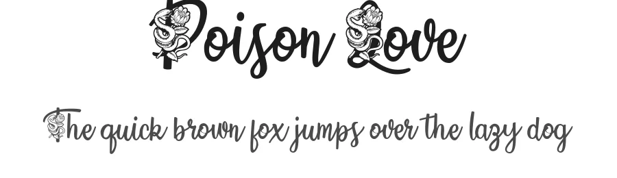 Poison Love by Billy Argel Fonts ® — Decorative Font