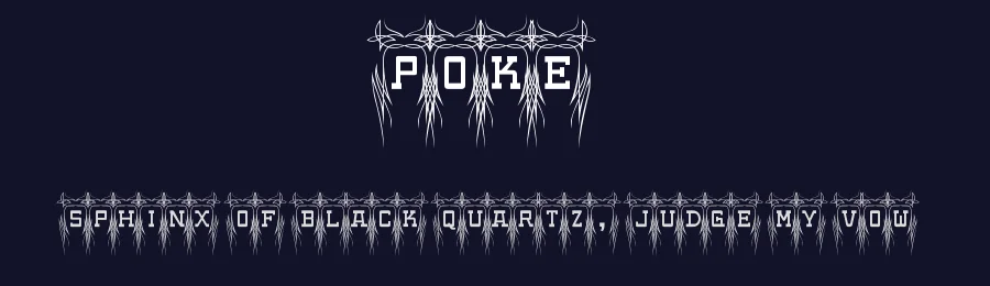 Poke by Typodermic Fonts — Decorative Font — thumbnail 2
