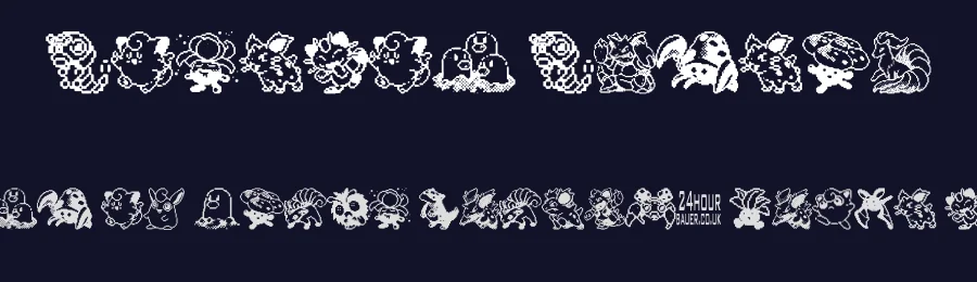 Pokemon Pixels by xstreamed.tv — Dingbats Font — thumbnail 2