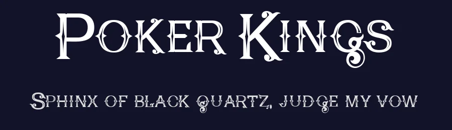 Poker Kings by Fontmonger — Decorative Font — thumbnail 2